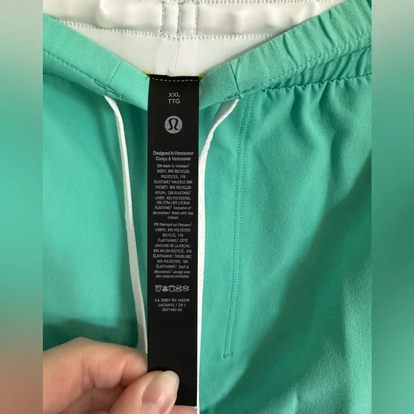 NWT Lululemon Pool Short 5" Size XXL